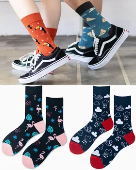  Нови модни чорапи, памучни чорапи с дълъг ръкав, мъжки и женски сдвоени чорапи, маркови улични чорапи с дълги ръкави за почивка, баскетболни чорапи