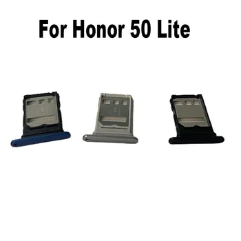  Оригинален Нов За Huawei Honor 50 Lite Тава За Sim-Карти Слот За Притежателя Гнездо За Адаптер Конектор Ремонт, Смяна На Части