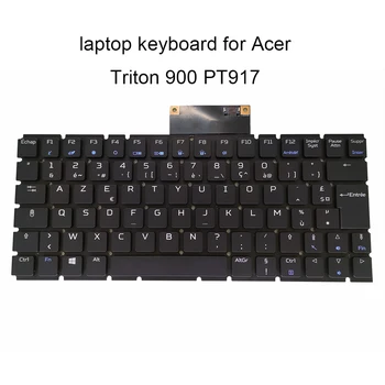  Осветена Клавиатура за Acer predator Triton 900 PT917 71 94YX Подмяна на клавиатурата FR Френски черен син ключове оригинален нов истински