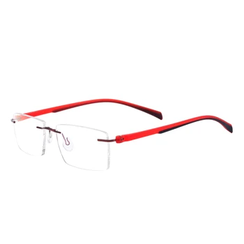  Очила Без Рамки TR90 Правоъгълни Мъжки Дамски слънчеви Очила В Рамки Рецепта За Лещи