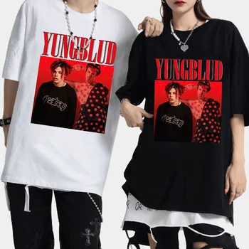  Певицата Yungblud Печатна Мъжки Дамски тениска Уличен Хип-хоп Тенденция Къси ръкави и Големи Тениски Harajuku Лятна Нова Тениска