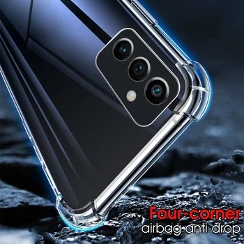 Прозрачен Защитен Калъф Със Защита От падане За Samsung Galaxy S21 S22 Ultra S20 S9 S10 S8 Plus S7 edge S21 FE Калъф Прозрачен Калъф Funda