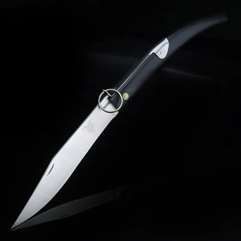  Сгъваем нож Horn Edc висока твърдост 5CR13 военен нож подходящ за лов, къмпинг, за оцеляване и за ежедневно носене на открито
