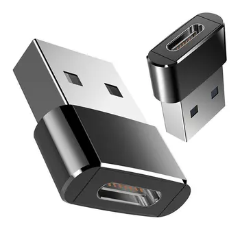  Универсален USB C 3.1 Тип C Женски USB 3.0 Тип A Мъжки Порт на Конвертор Адаптер черен OPP чанта за преносим лек дизайн