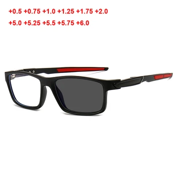  Фотохромичните дальнозоркие спортни очила Мъжки слънчеви очила за четене мъжки слънчеви очила с клас 0 ~ + 600 градуса спортни очила за мъже