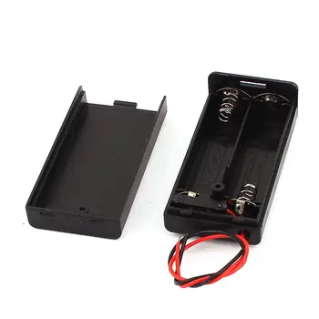  Черна Пластмасова Кутия За съхранение за Носене на Държач За батерии тип AA С 6 